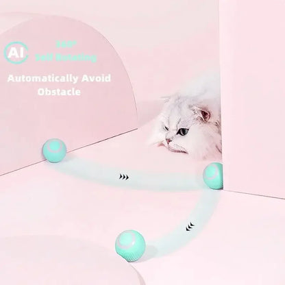 Rechargeable Smart Cat Rolling Toy Ball