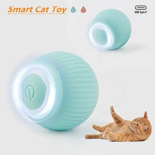 Rechargeable Smart Cat Rolling Toy Ball