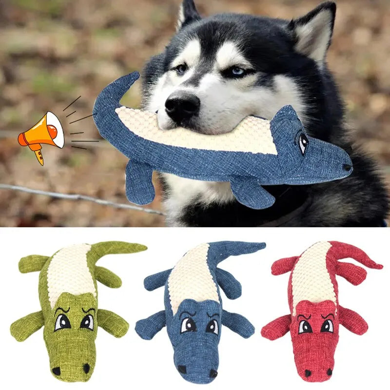 Alligator Dog Plush Toy